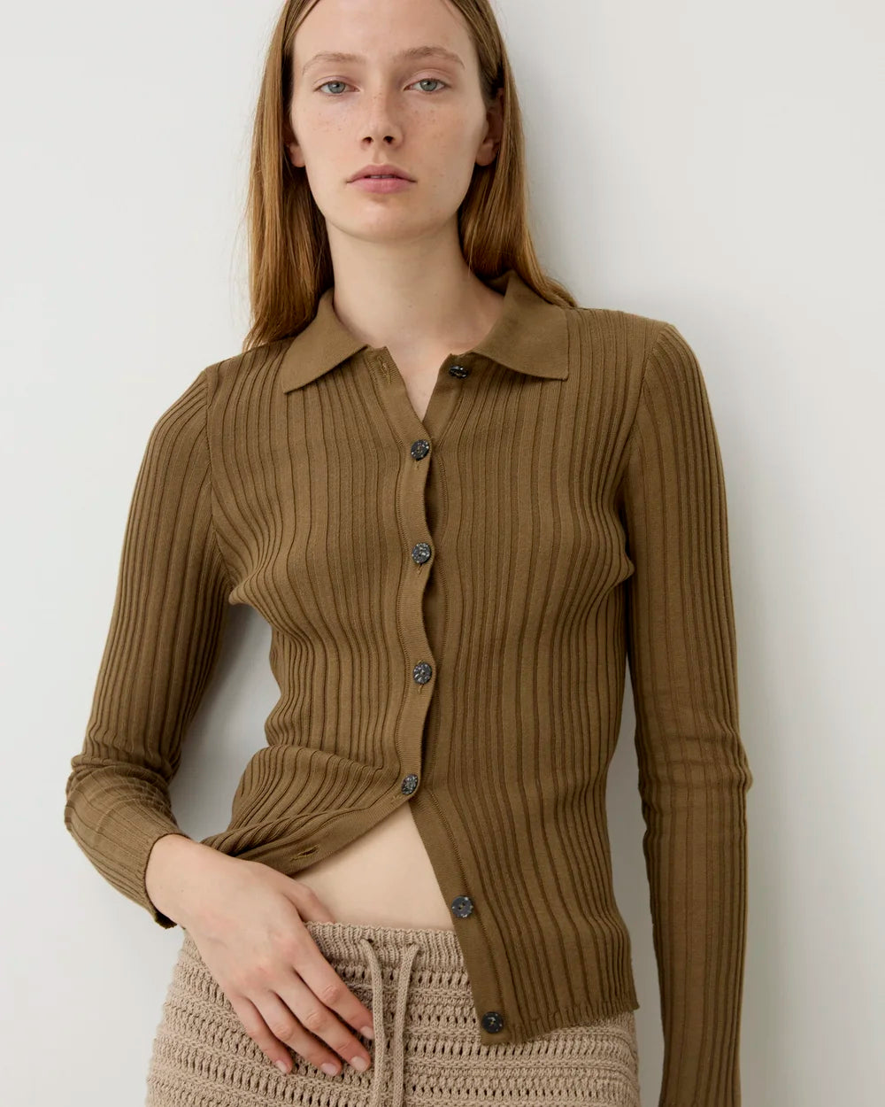 CARDIGAN - OLIVE