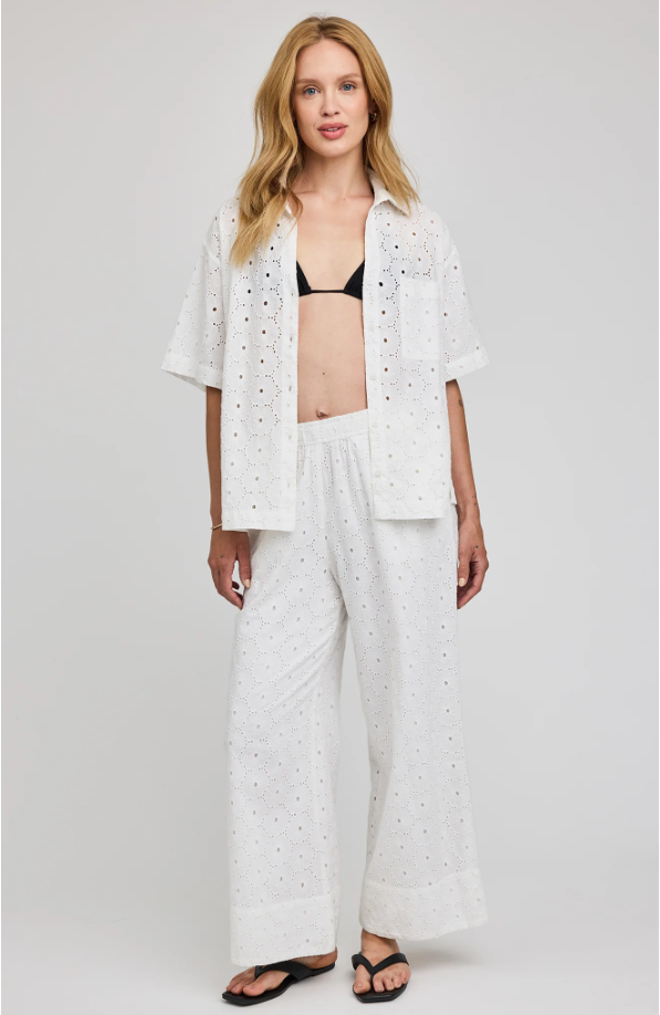 BUTTON DOWN SHIRT - WHITE
