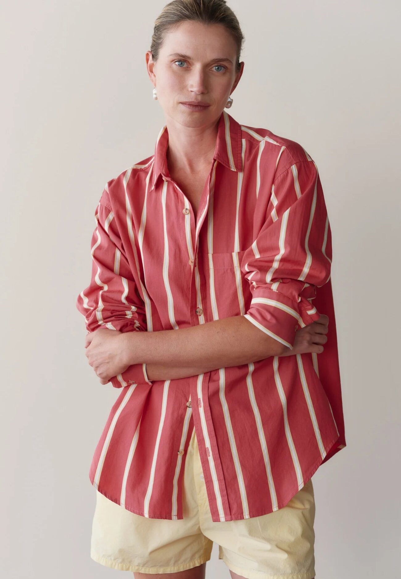 SHIRT - RASPBERRY STRIPE