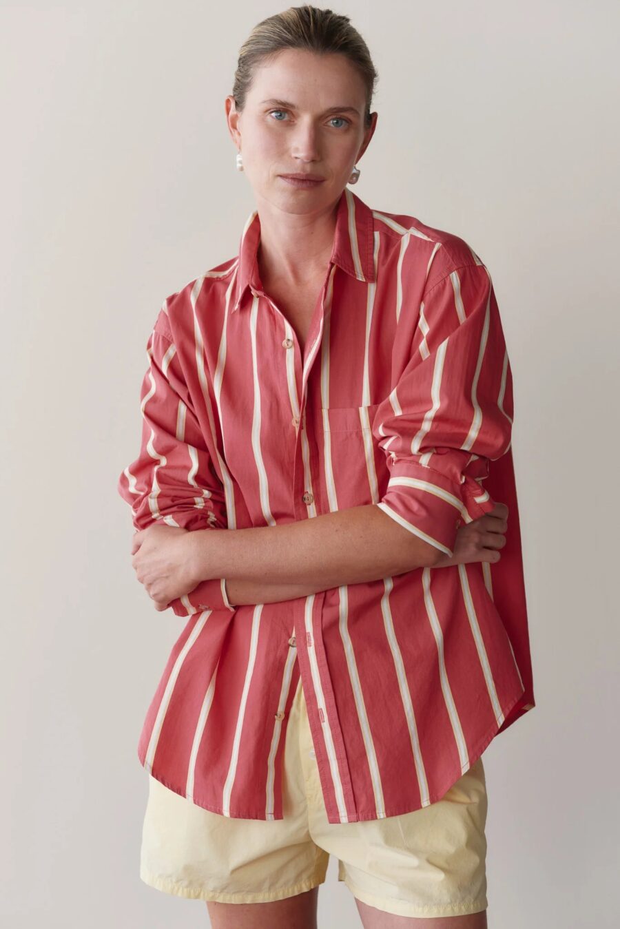SHIRT - RASPBERRY STRIPE